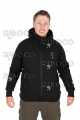 Fox Collection Sherpa Jacket Black and Orange