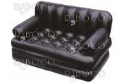 Надуваем диван Bestway® 75056 1.88 m x 1.52 m x 64 cm Multi-Max 5-in-1 Air Couch with Sidewinder AC Air Pump