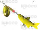 Lure with silicone fish