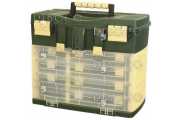 Tackle boxes, tubes, buckets
